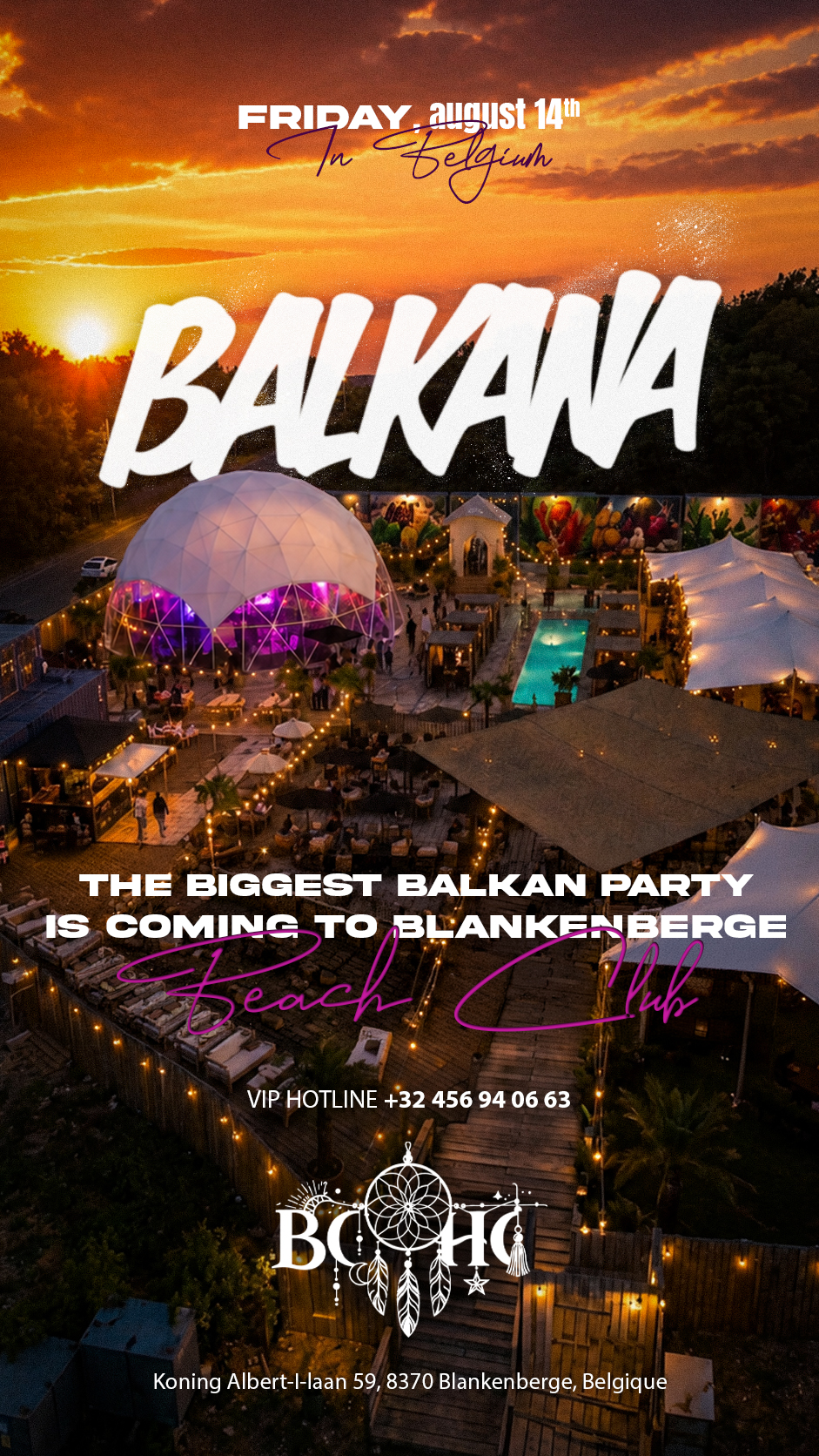 BALKANA - BEACH CLUB to BLANKENBERGE